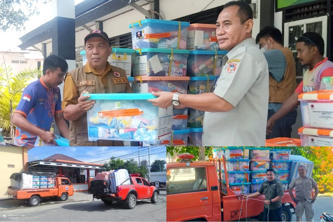 BPBD Provinsi Gorontalo Salurkan Bantuan untuk Korban Terdampak Angin Puting Beliung