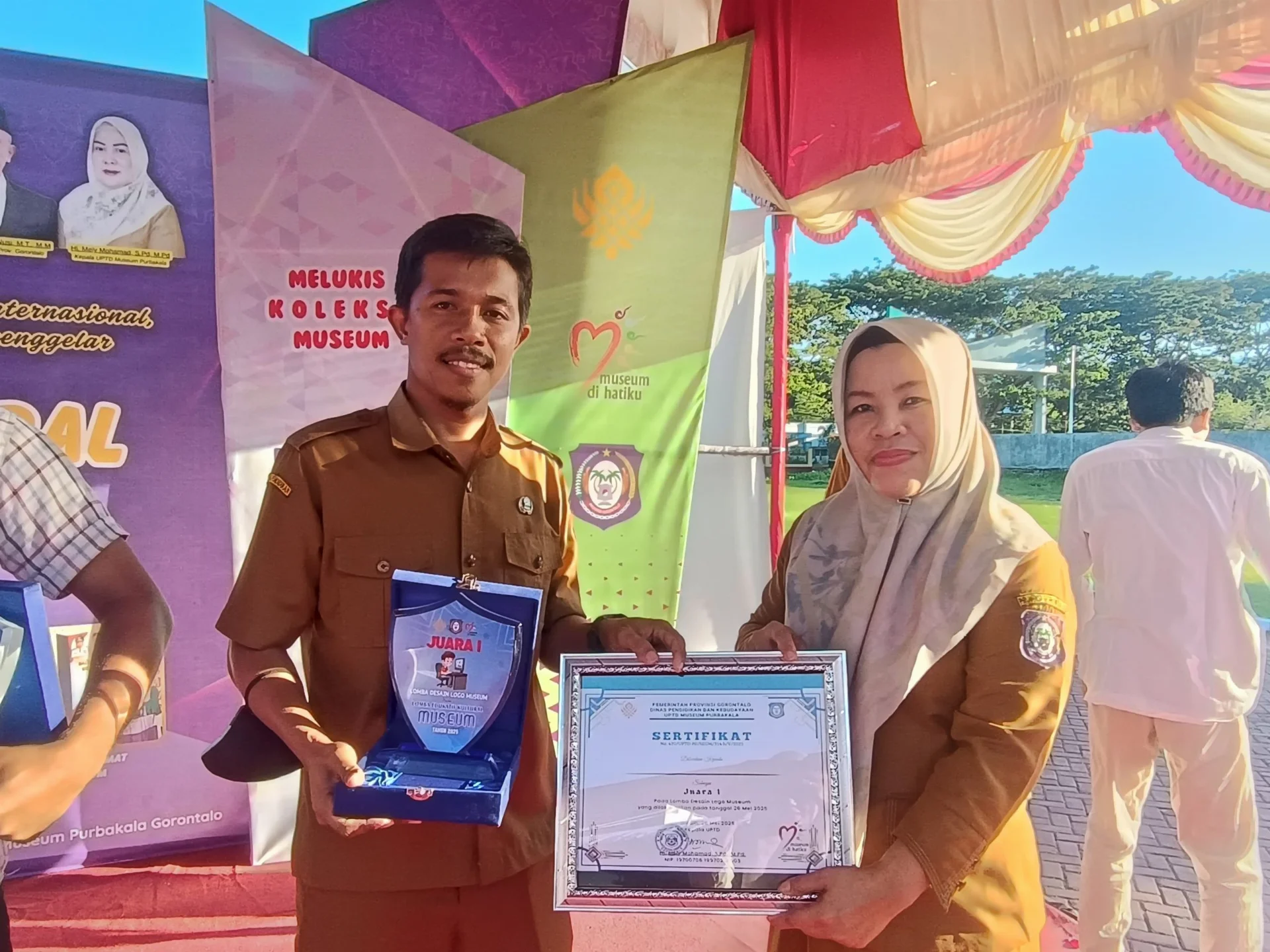 Guru SMA Negeri 3 Gorontalo Juarai Lomba Desain Logo Museum
