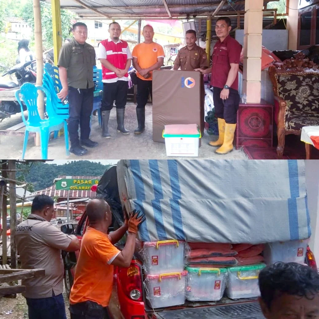 Bersama PMI, BPBD Provinsi Gorontalo Salurkan Bantuan untuk Korban Bencana Longsor di Dulamayo Selatan