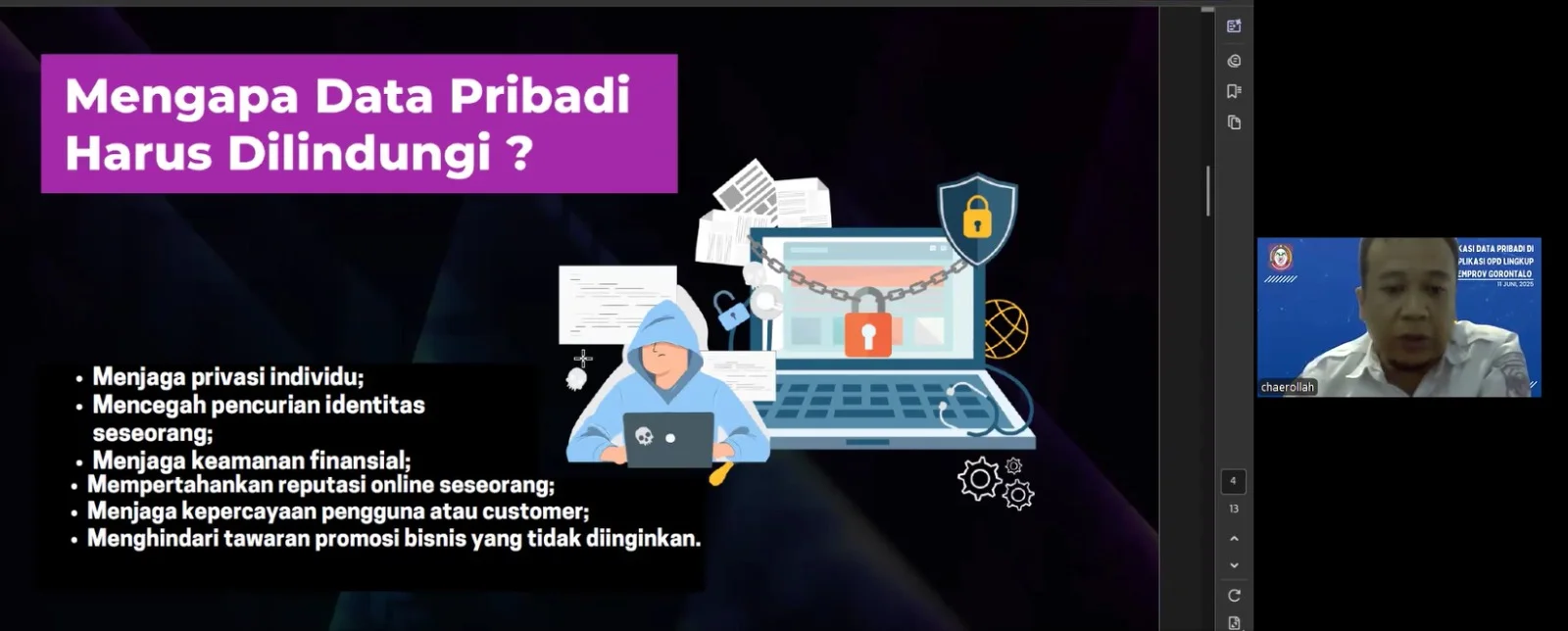Diskominfotik Mulai Identifikasi Data Pribadi di Sistem Elektronik OPD