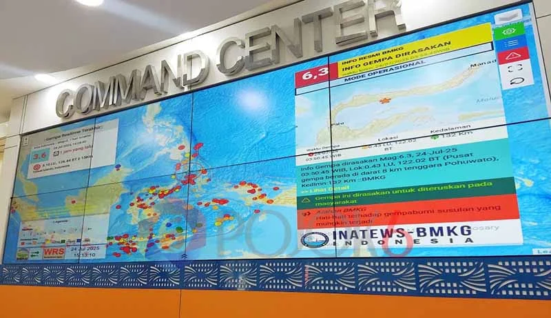 Gempa Bermagnitudo 6,3 Guncang Gorontalo, BPBD Provinsi : Belum Ada Laporan Kerusakan