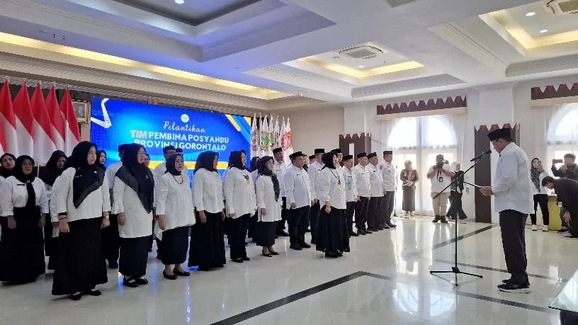 Gubernur Gorontalo Pimpin Pelantikan Tim Pembina Posyandu Provinsi Gorontalo