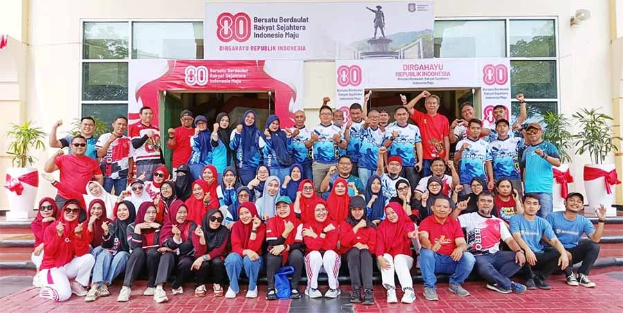 Tiga Biro Pemprov Gorontalo Gelar Lomba Sambut HUT ke-80 RI