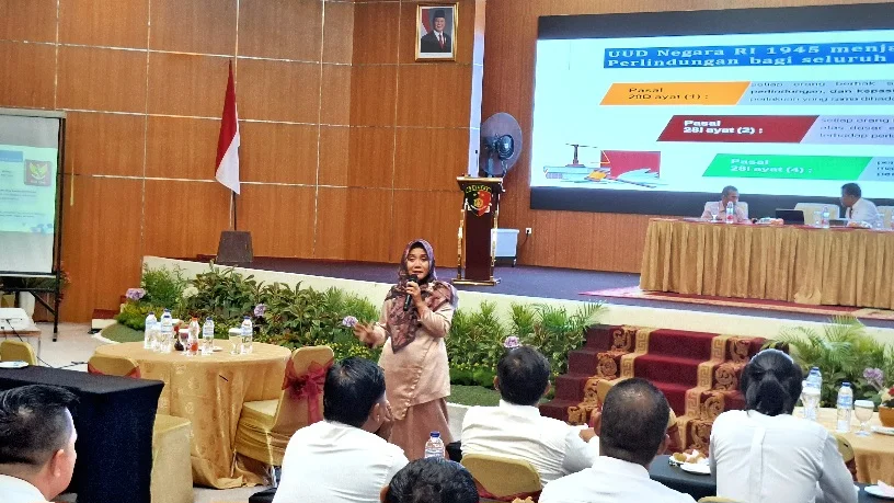 Kadis PPPA Provinsi Gorontalo Tekankan Kesetaraan, HAM, dan Prioritas Perlindungan Korban pada Rakernis Reskrim Polda Gorontalo