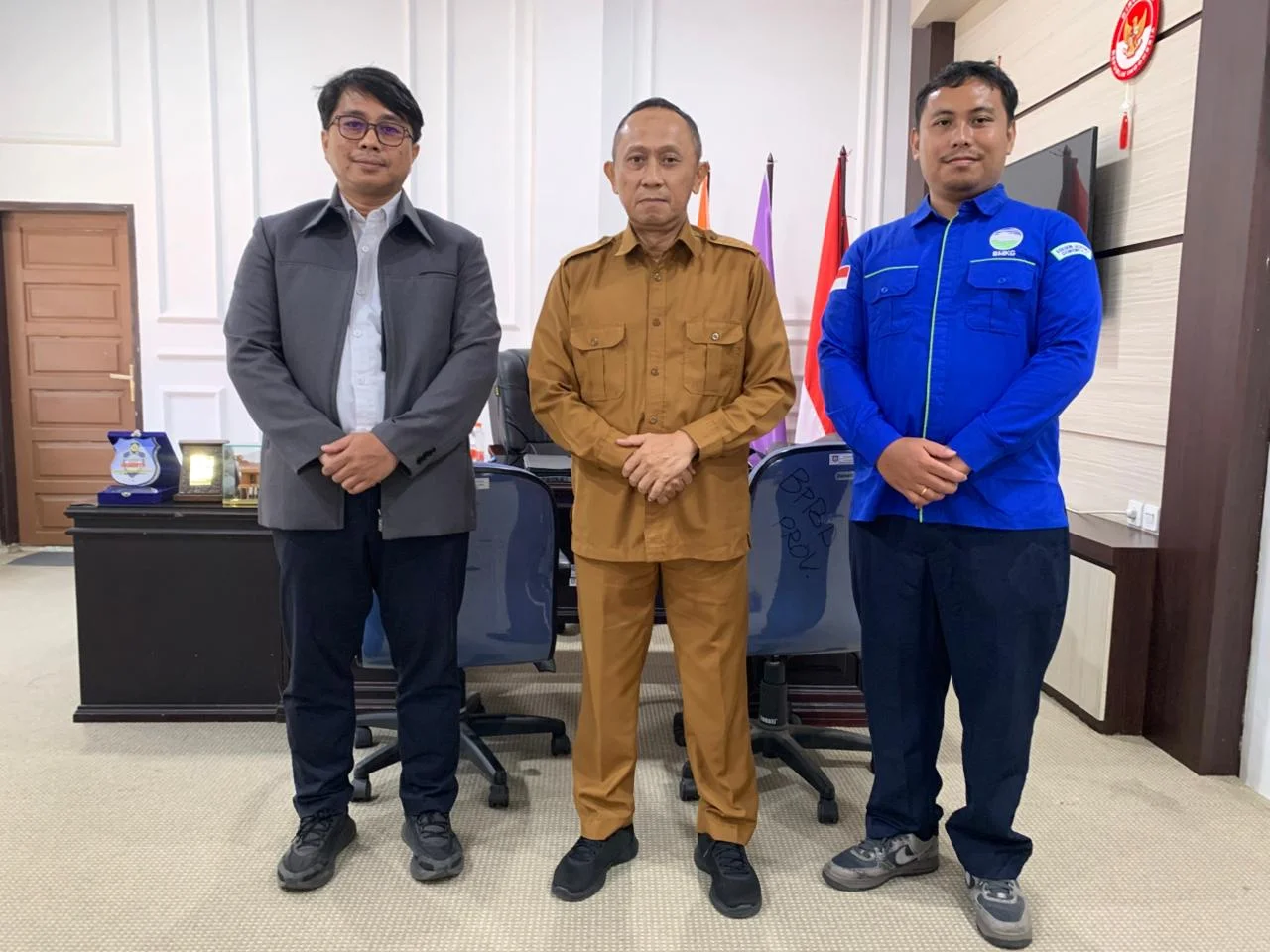  Bangun Kolaborasi, BMKG Stasiun Geofisika Kunjungan Kerja ke BPBD Provinsi Gorontalo