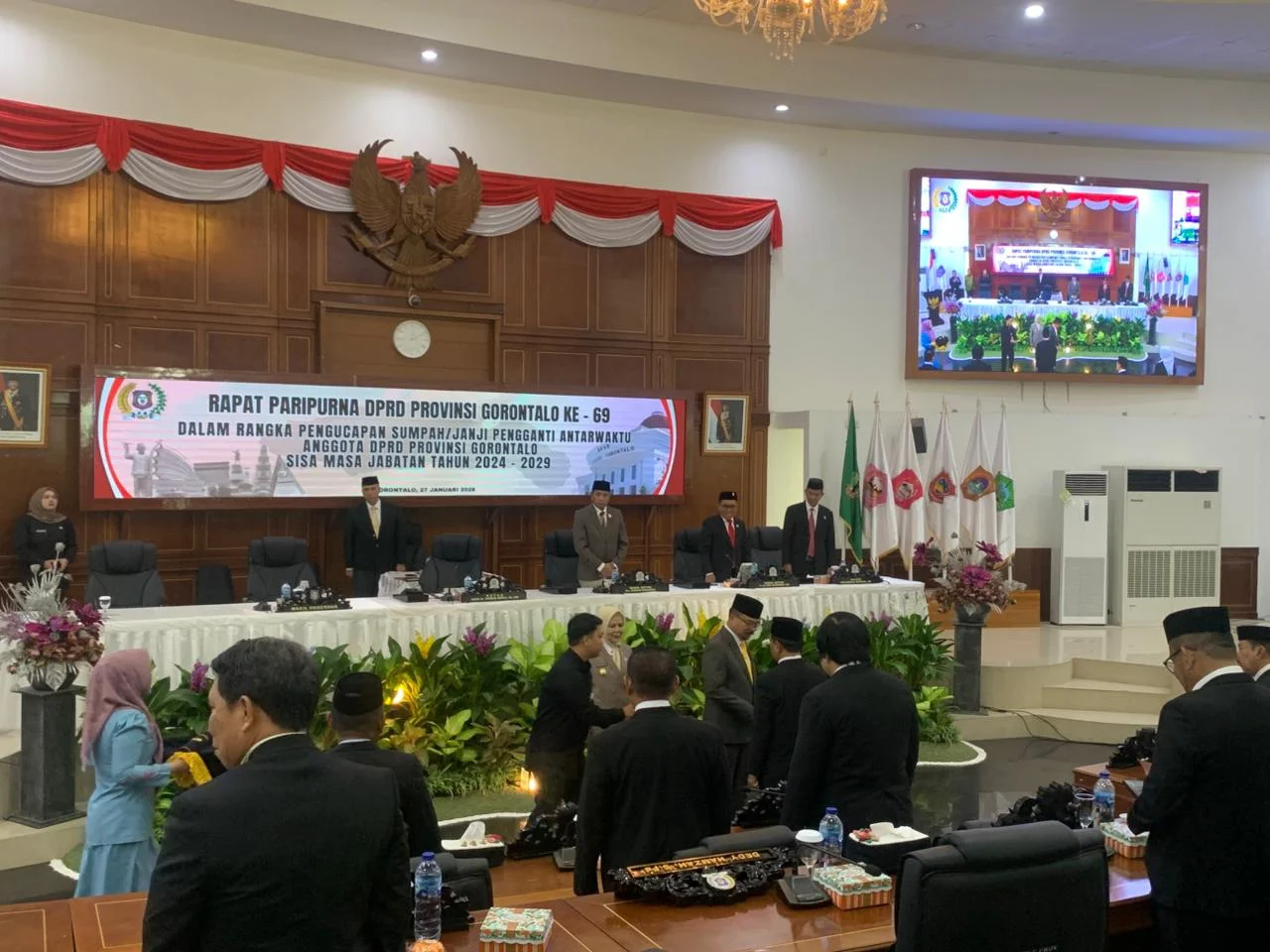 BPBD Provinsi Gorontalo Hadiri Paripurna PAW Anggota DPRD Gorontalo