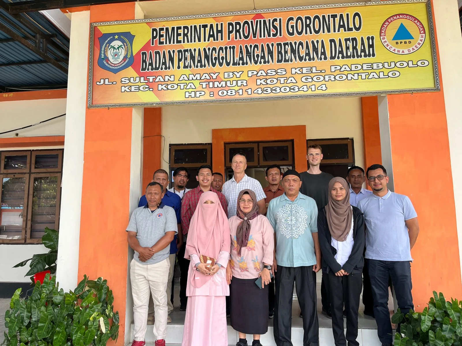 BPBD Provinsi Gorontalo Sambut Kedatangan Tamu dari Asian Development Bank dan Tim Analis SPAM Regional