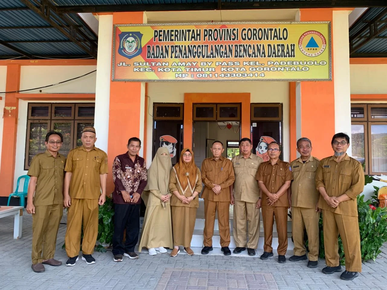 Kepala BPBD Provinsi Gorontalo Pimpin Sertijab 5 Pejabat Baru