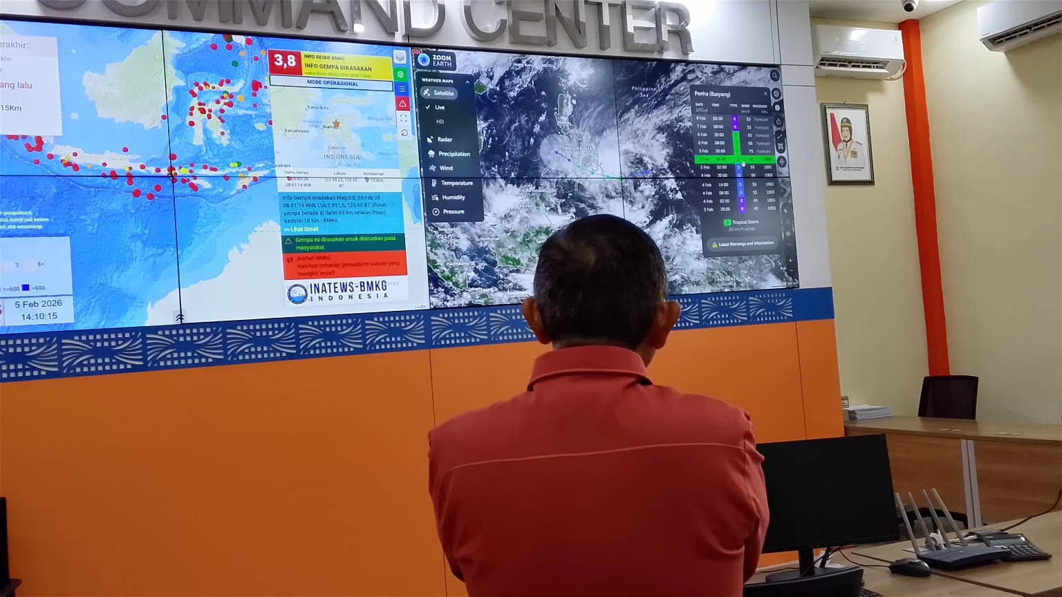 Kepala BPBD Provinsi Gorontalo Pantau Potensi Cuaca, Warga Diimbau Waspada dan Siaga