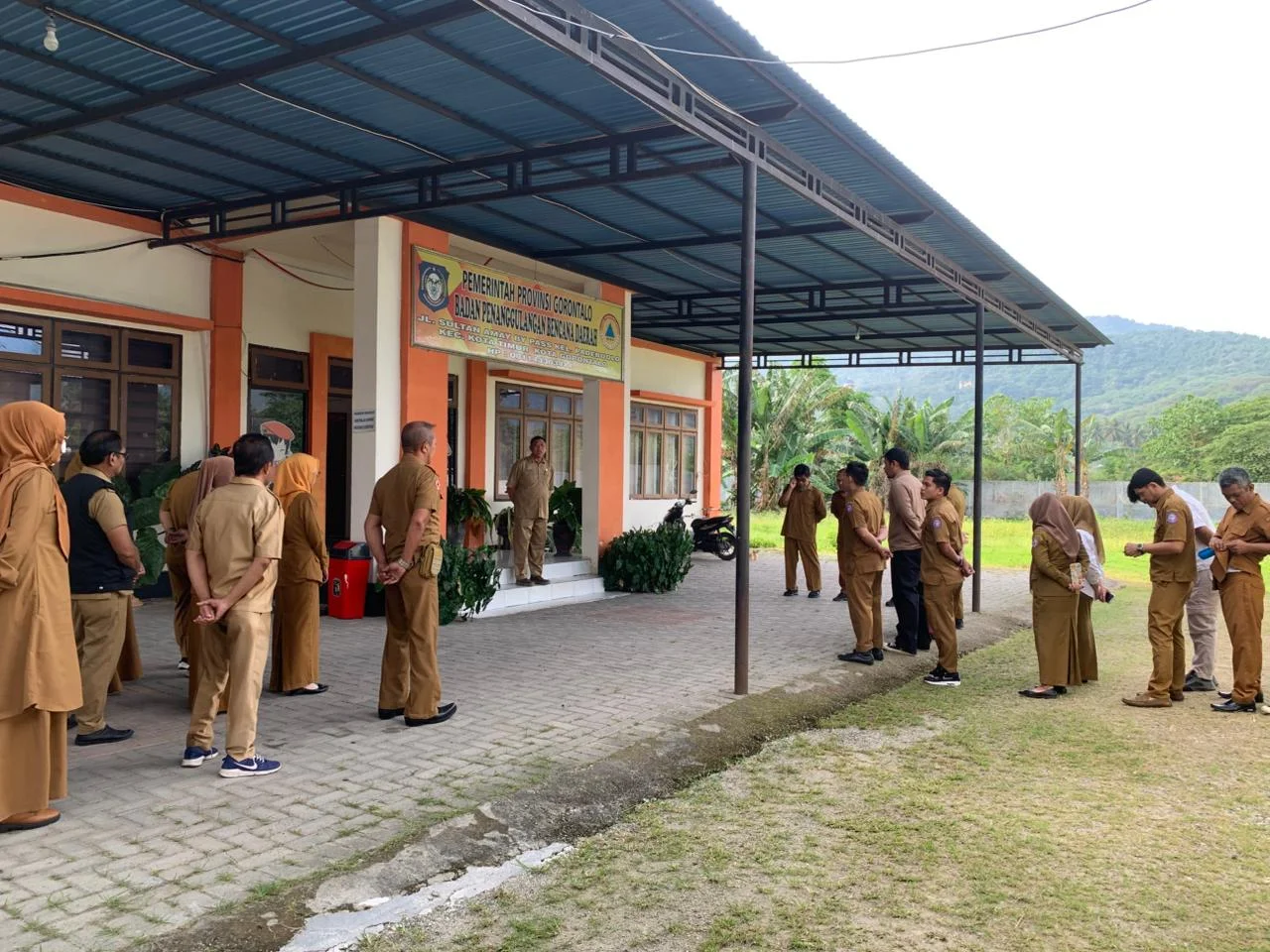 Apel Pagi BPBD Provinsi Gorontalo Beri Semangat, Melatih Disiplin dan Tanggung Jawab Pegawai