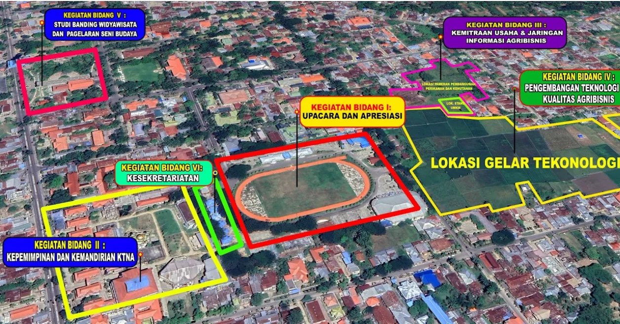 Lokasi Pelaksanaan PENAS XVII