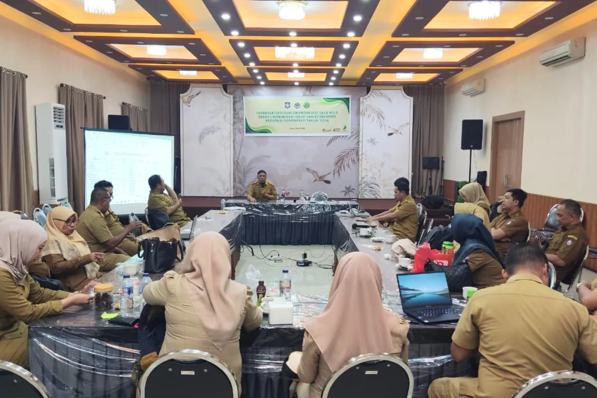 DLHK Provinsi Gorontalo Laksanakan Inventarisasi dan Sinkronisasi Data Aset Tahun 2026