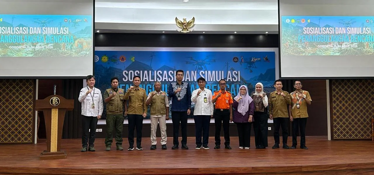 2 Pegawai BPBD Jadi Pemateri Sosialisasi-Simulasi Penanggulangan Bencana di Bank Indonesia Gorontalo 
