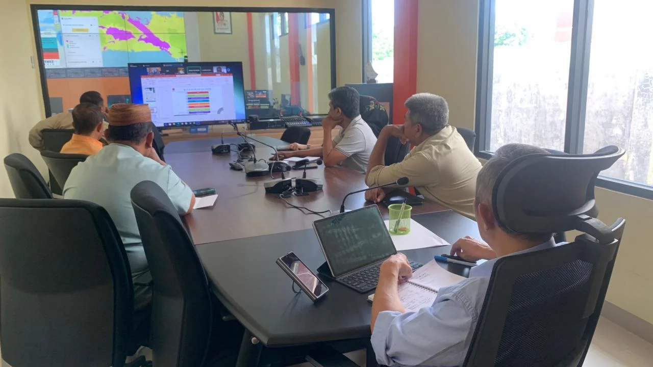 BPBD Gorontalo Rapat Via Zoom dengan BNPB Bahas Usulan Hibah Rehabilitasi-Rekonstruksi 2026