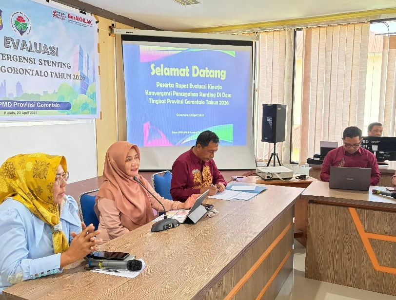 Dinas PPPA-PMD Provinsi Gorontalo Gelar Evaluasi Kinerja Konvergensi Stunting 2026, Perkuat Peran KPM dan Monitoring e-HDW di Desa