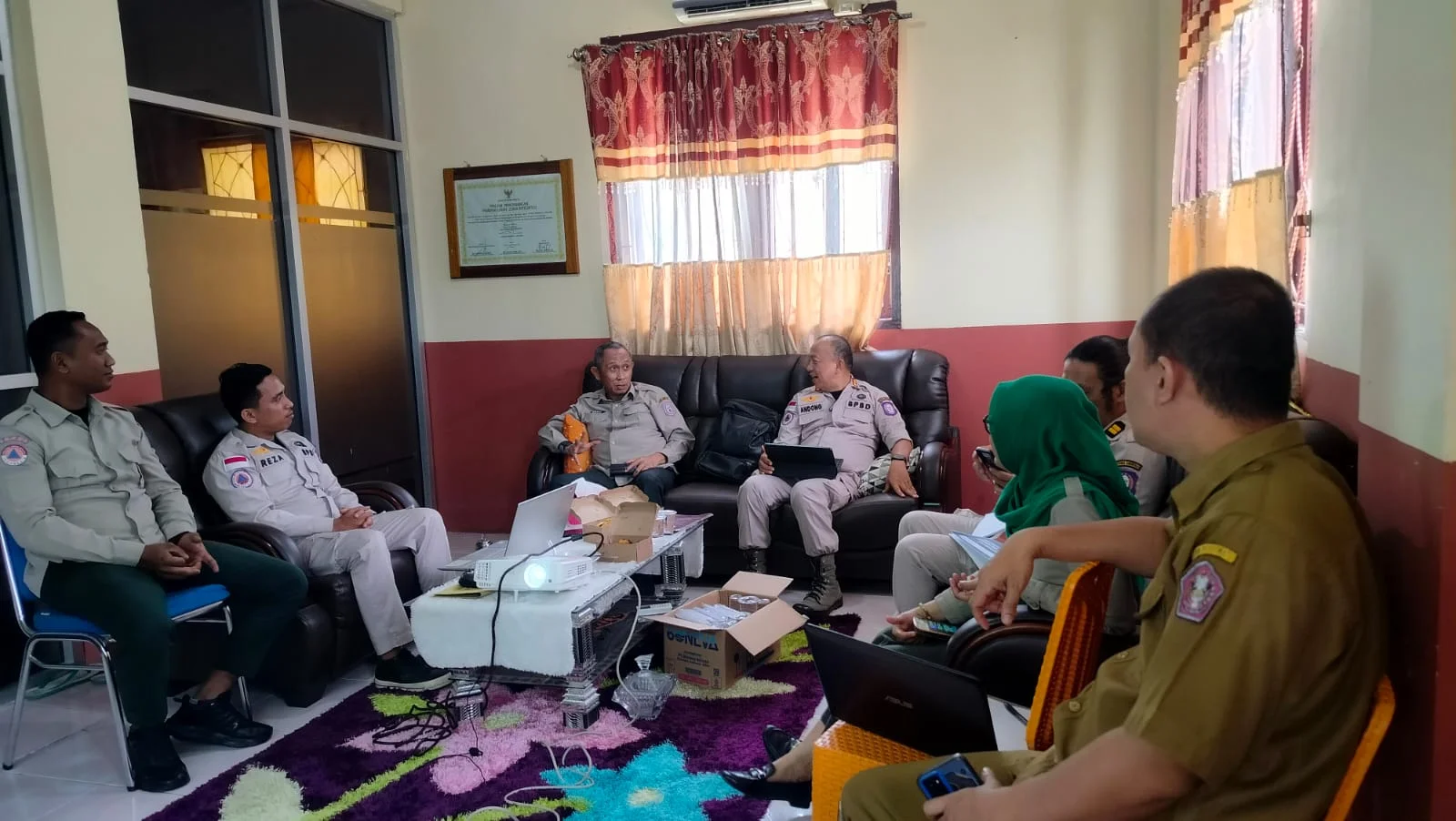 Review dan Update Data Indeks Ketahanan Daerah, BPBD Provinsi Gorontalo Kunjungi BPBD Boalemo-Pohuwato 