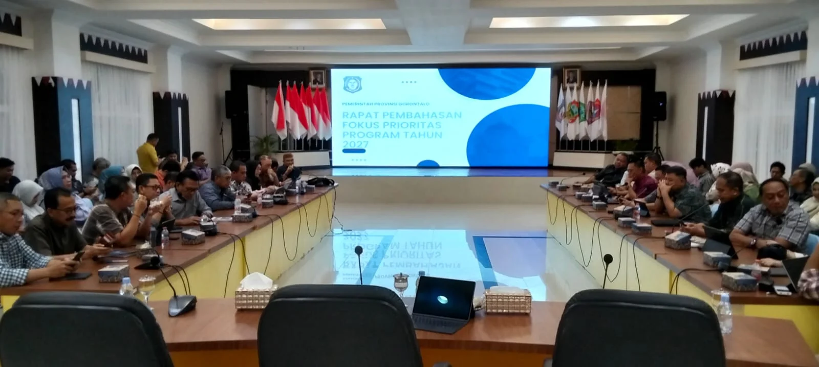 Pemprov Gorontalo Gelar Rapat Pembahasan Fokus Prioritas Program Tahun 2027, Kalak BPBD Hadir Langsung