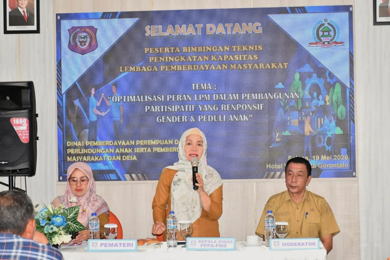 DINAS PPPA-PMD PROVINSI GORONTALO GELAR BIMTEK PENINGKATAN KAPASITAS LPM