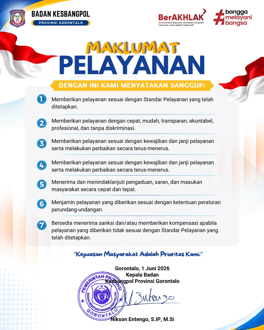 Maklumat Pelayanan