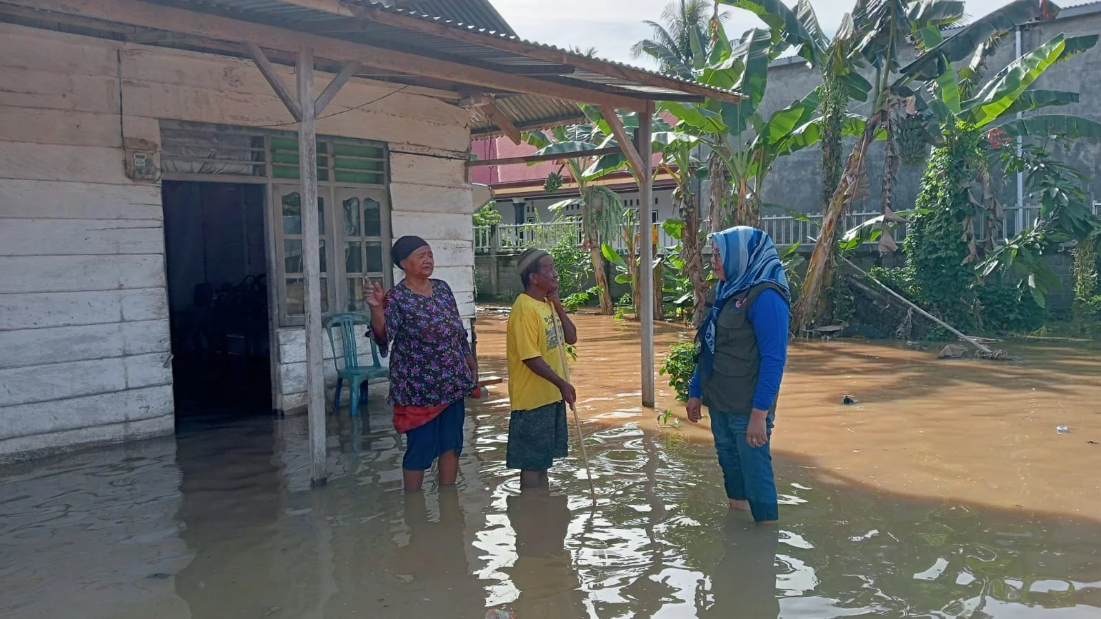 Banjir di Kecamatan Wonosari-Paguyaman Boalemo, BPBD Lakukan Penanganan dan Pendataan