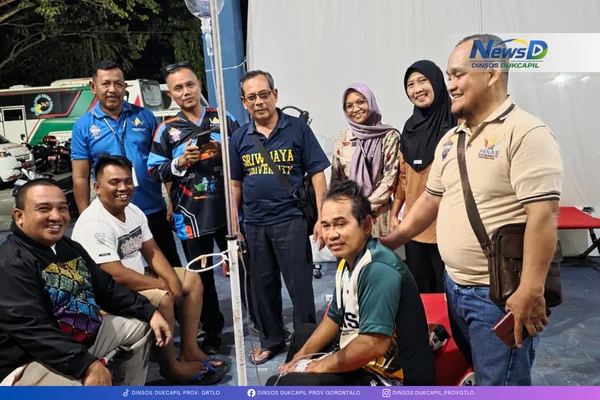 Kadinsosdukcapil Gorontalo Pastikan Peserta PENAS Tani Nelayan XVII Asal Sumsel Dapat Layanan Kesehatan Optimal