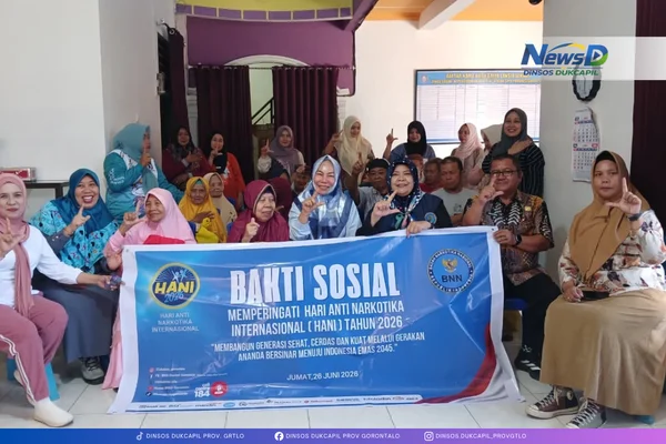 BNN Gorontalo Sambangi Panti Lansia, Gaungkan Semangat HANI 2026