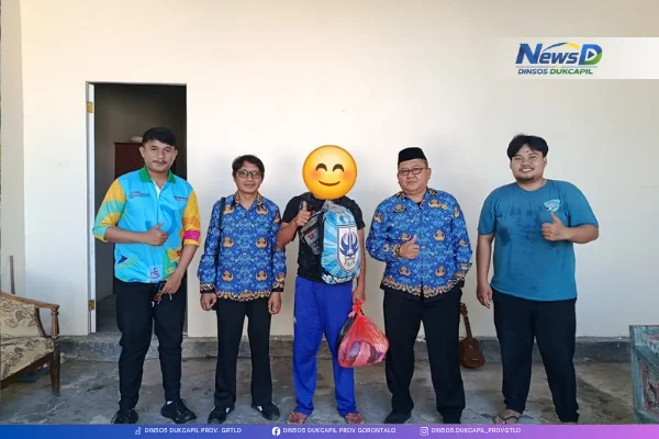 Dinsosdukcapil Gorontalo Fasilitasi Pemulangan Warga Terlantar Asal Semarang