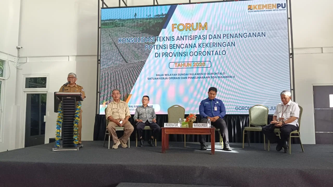 Kabid BPBD Gorontalo Kupas Strategi Kesiapsiagaan Kekeringan di Forum Konsolidasi BWS Sulawesi II