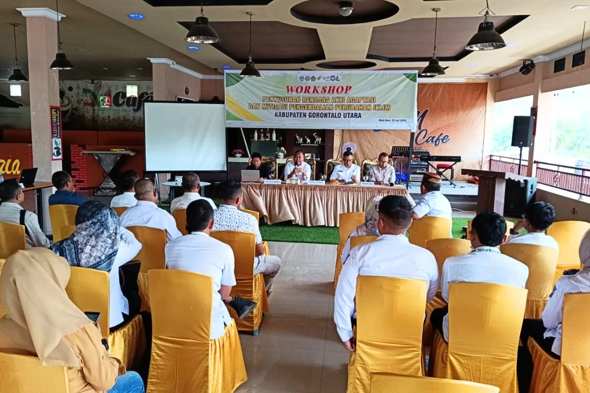 DLHK Provinsi Gorontalo Gelar Workshop Penyusunan Rencana Aksi Adaptasi dan Mitigasi Pengendalian Perubahan Iklim di Gorontalo Utara