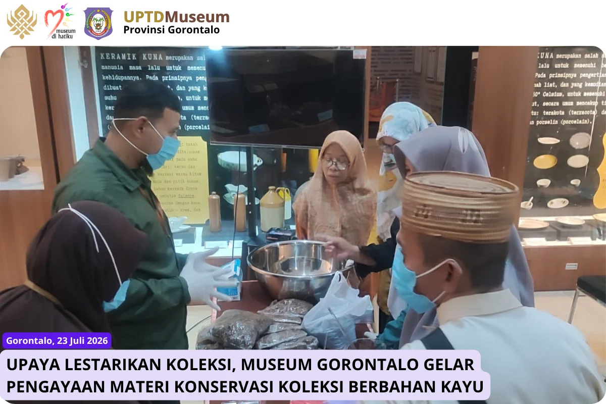 Upaya Lestarikan Koleksi, Museum Gorontalo Gelar Pengayaan Materi Konservasi Koleksi Berbahan Kayu