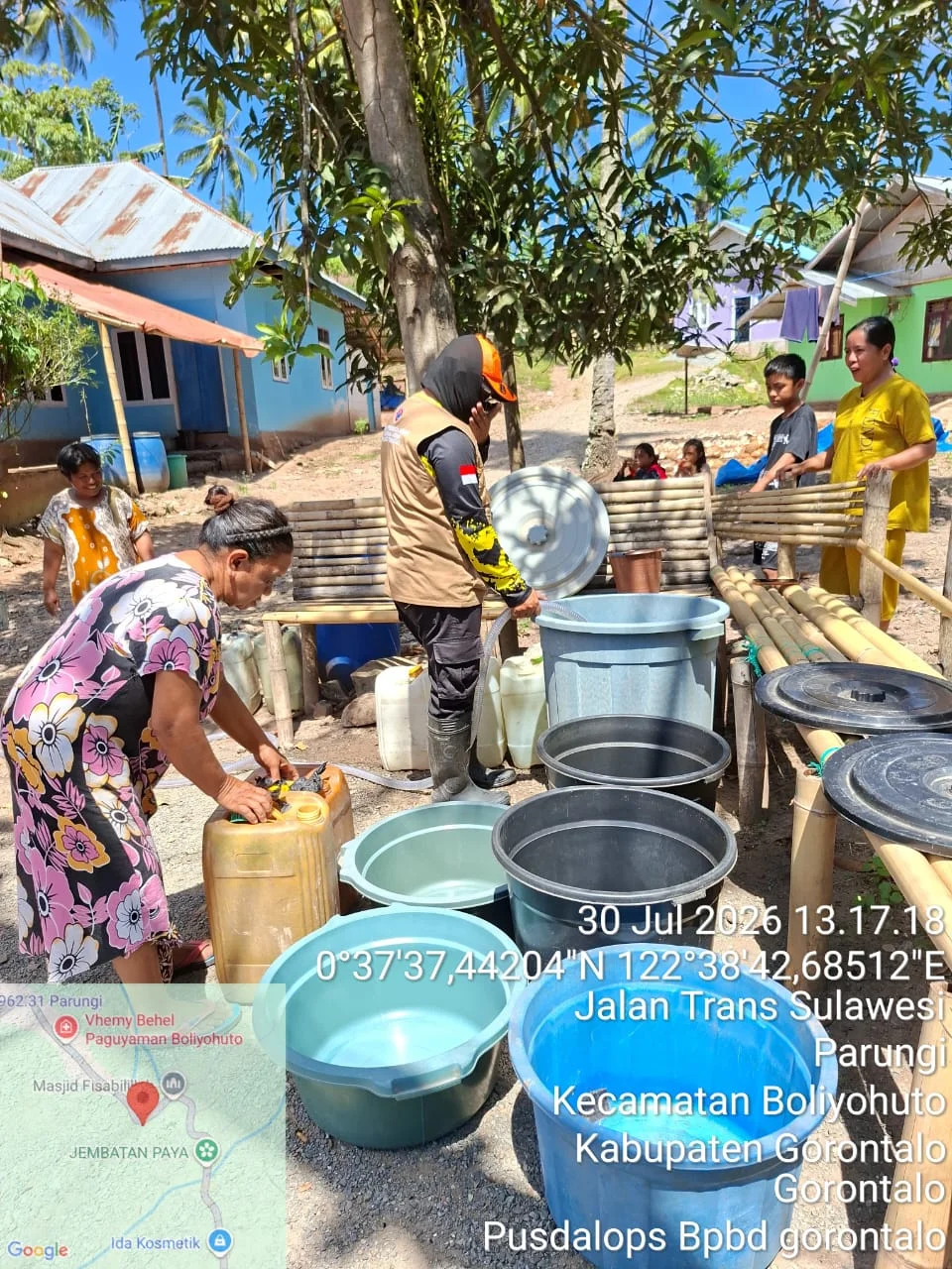Update: Dalam Sehari, Tim Penanggulangan Bencana Salurkan 50.650 Liter Air Bersih untuk Masyarakat Gorontalo