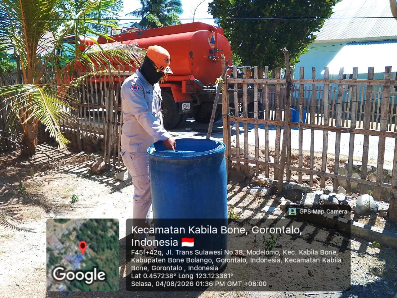 Tak Biarkan Warga Kesulitan Air, BPBD Gorontalo Salurkan Bantuan ke Desa Modelomo Kabila Bone