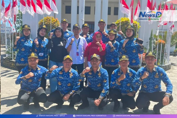 Semangat Merah Putih, Tim PBB Dinsosdukcapil Gorontalo Optimistis Raih Prestasi di HUT Ke-81 RI