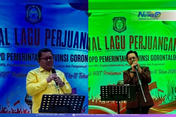 Dua Pejabat Dinsosdukcapil Gorontalo Tampil Memukau di Festival Lagu Perjuangan