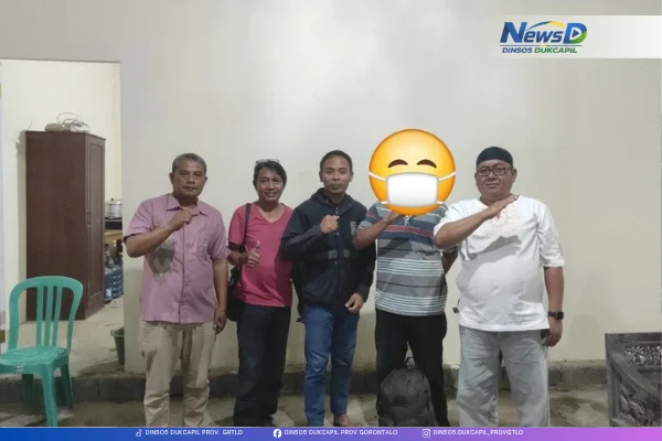 Tak Punya Biaya  Pulang, OT Asal Klaten Akhirnya Bisa Kembali ke Kampung Halamanya, Berkat Dinsosdukcapil Gorontalo