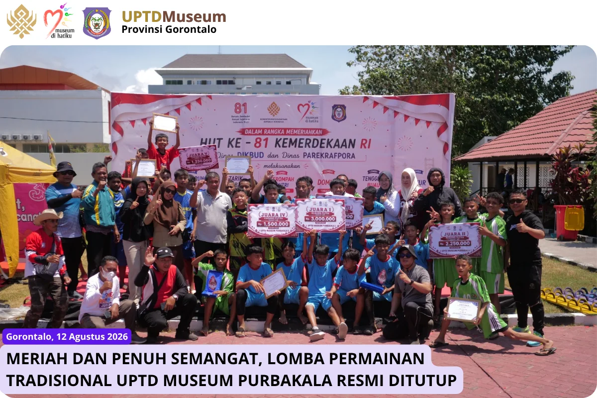 Meriah dan Penuh Semangat, Lomba Permainan Tradisional UPTD Museum Purbakala Resmi Ditutup