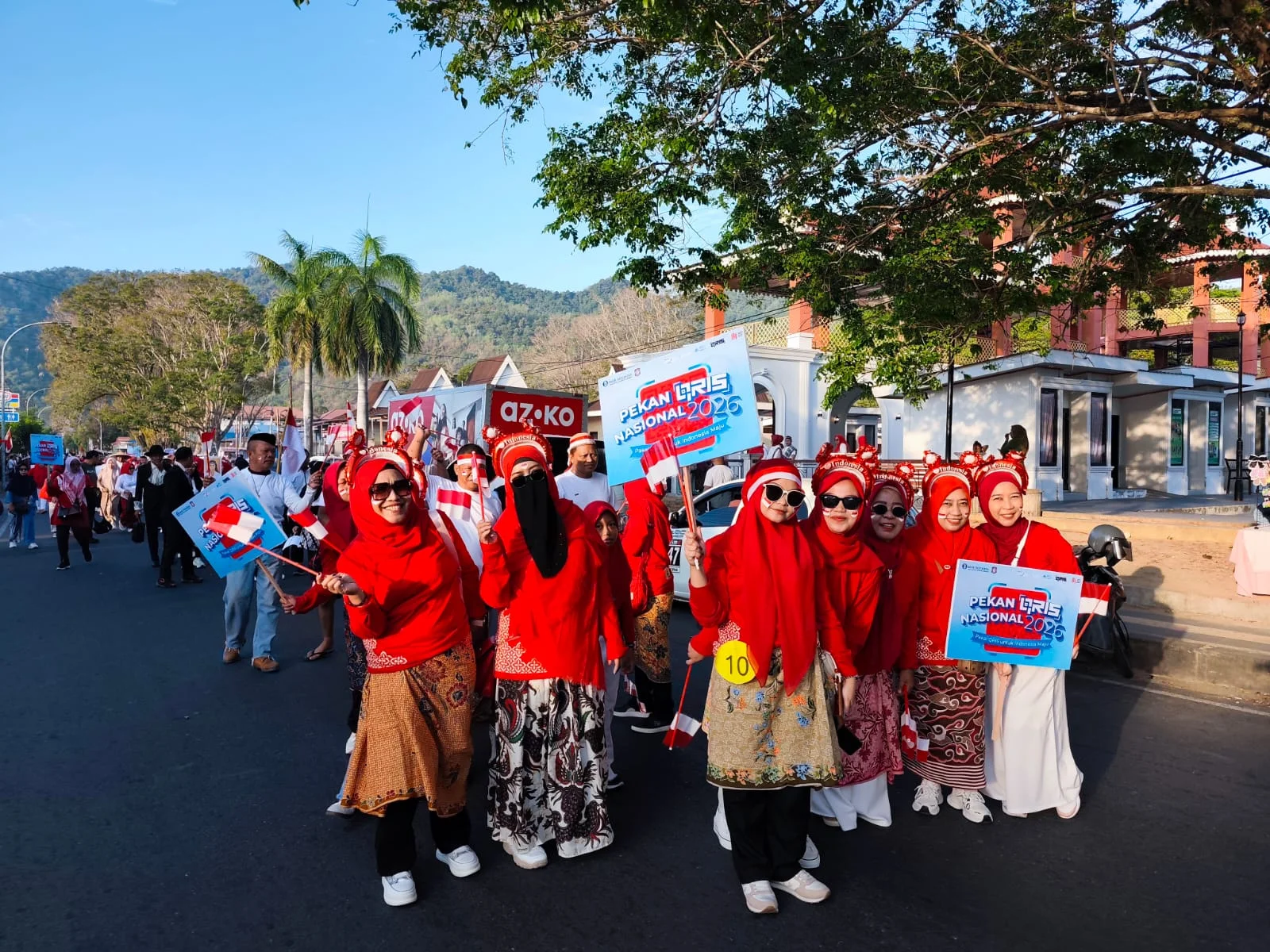 Menyala! BPBD Gorontalo Ikut Andil Semarakkan Parade Kostum Pahlawan HUT ke-81 RI
