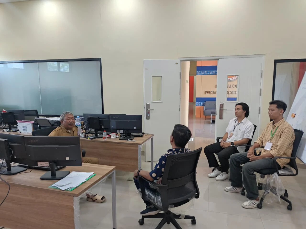 BPBD Gorontalo Jadi Ruang Belajar, Dua Mahasiswa Teknik Informatika UNG PKL Selama 4 Bulan