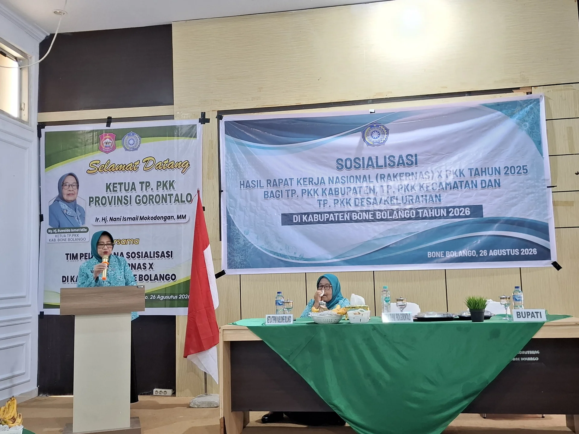 TP PKK Provinsi Gorontalo Sosialisasikan Hasil Rakernas X Tahun 2025 di Kabupaten Bone Bolango