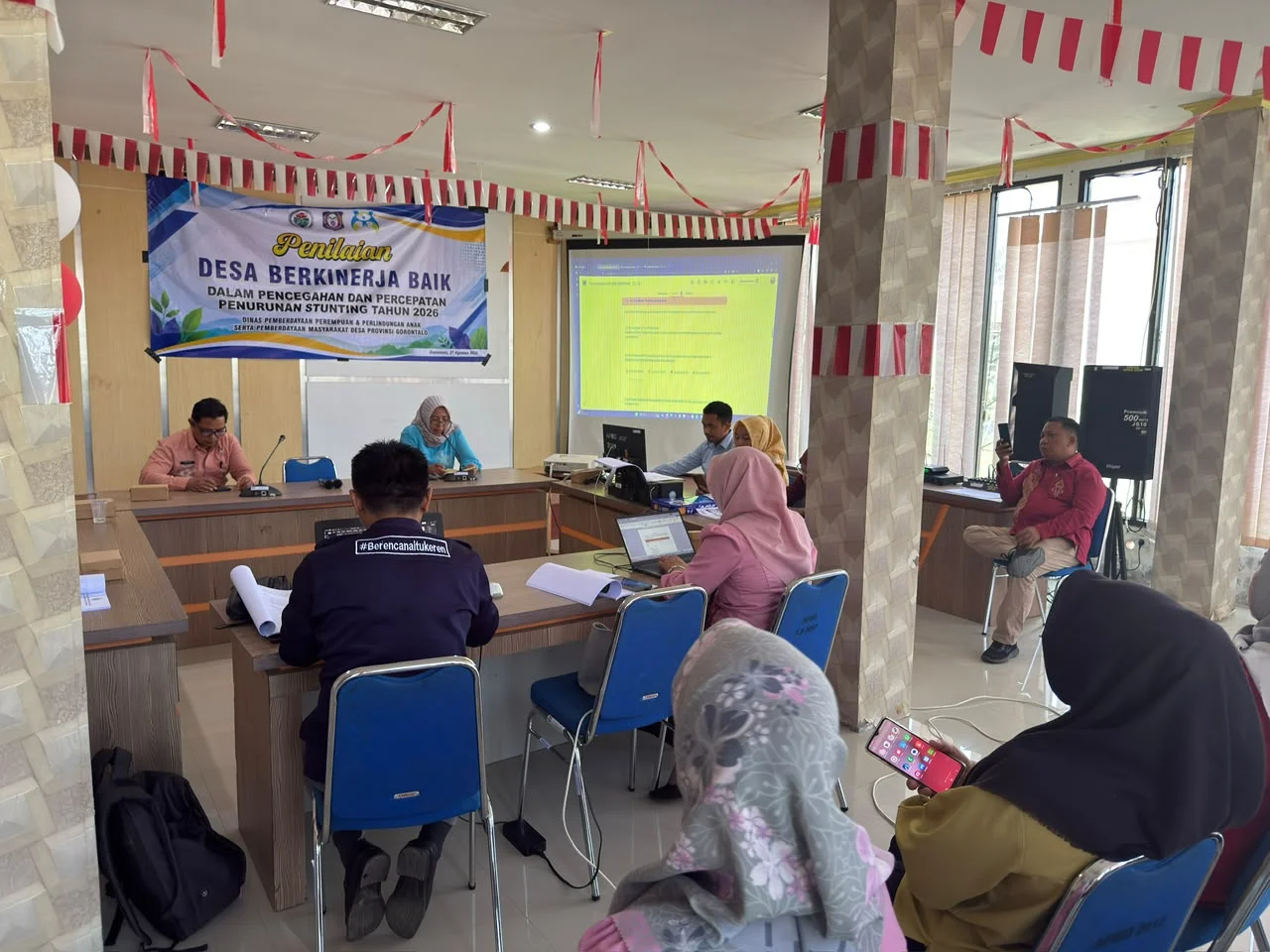 Sinergi Lintas OPD, Dinas PPPA-PMD Gorontalo Melakukan Penilaian Desa Berkinerja Baik dalam Percepatan Penurunan Stunting