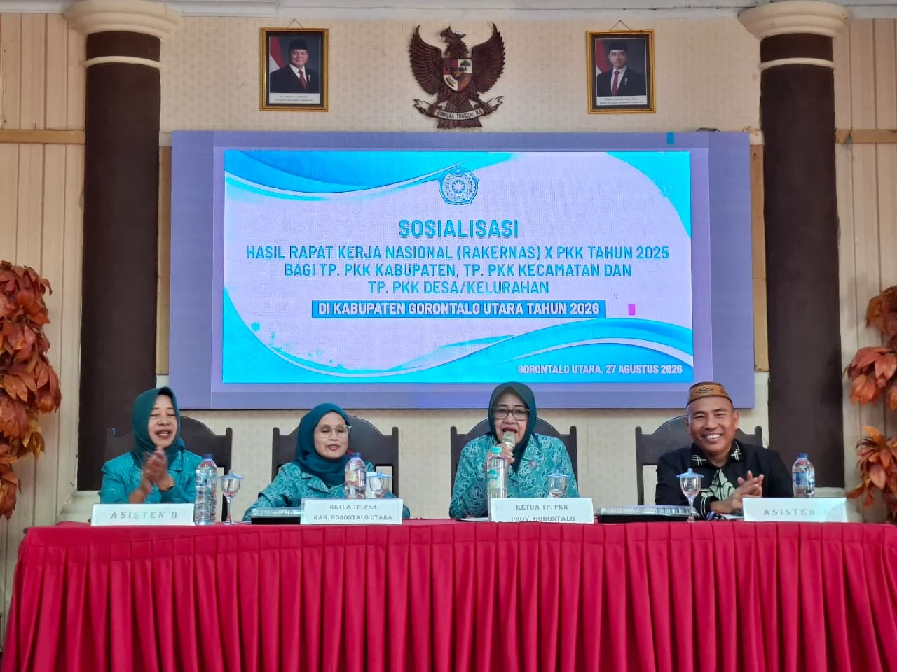 TP-PKK Provinsi Gorontalo Sosialisasikan Hasil Rakernas X di Kabupaten Gorontalo Utara