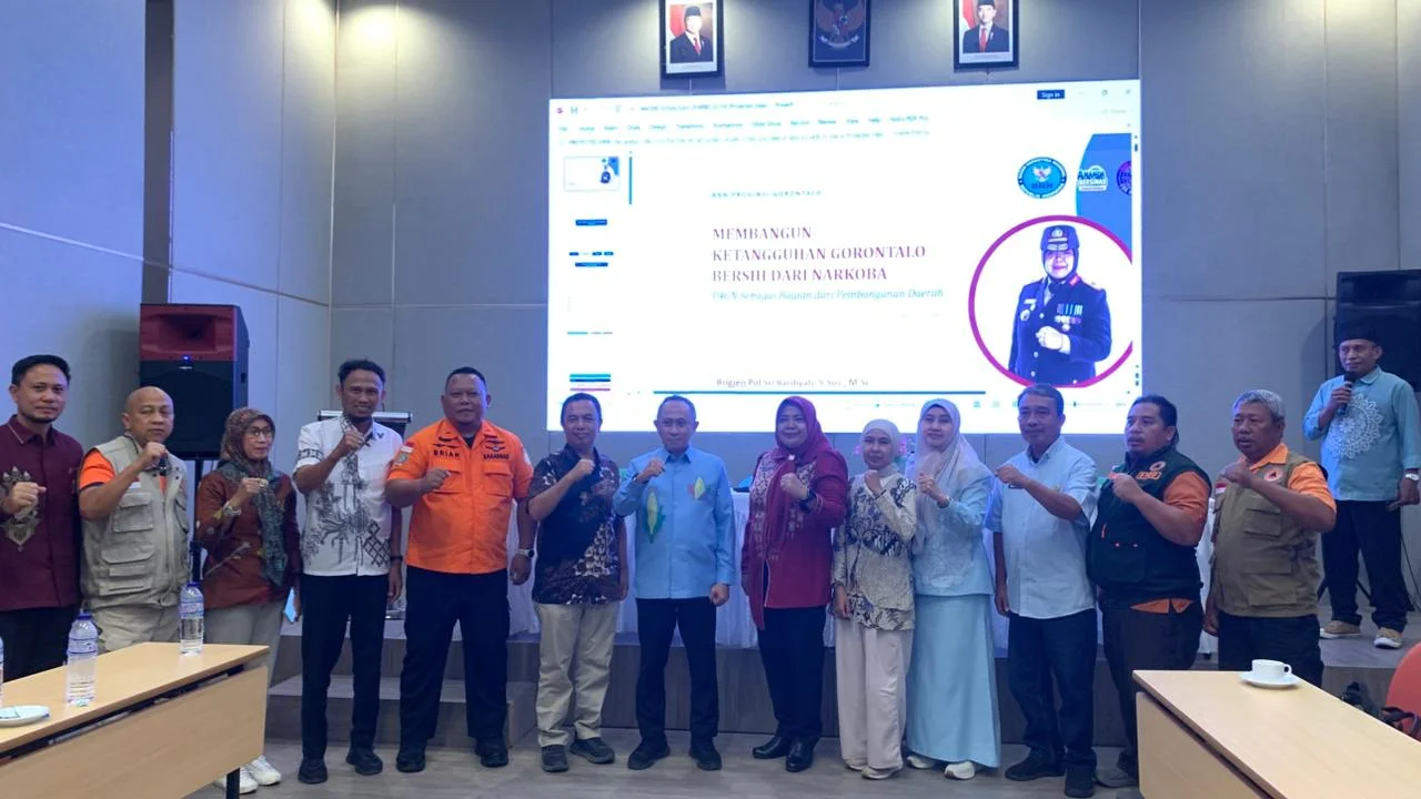 BPBD Gorontalo Jadi OPD Pertama Gaungkan Gerakan Bersih Narkoba, Gandeng BNNP Perkuat KIE P4GN