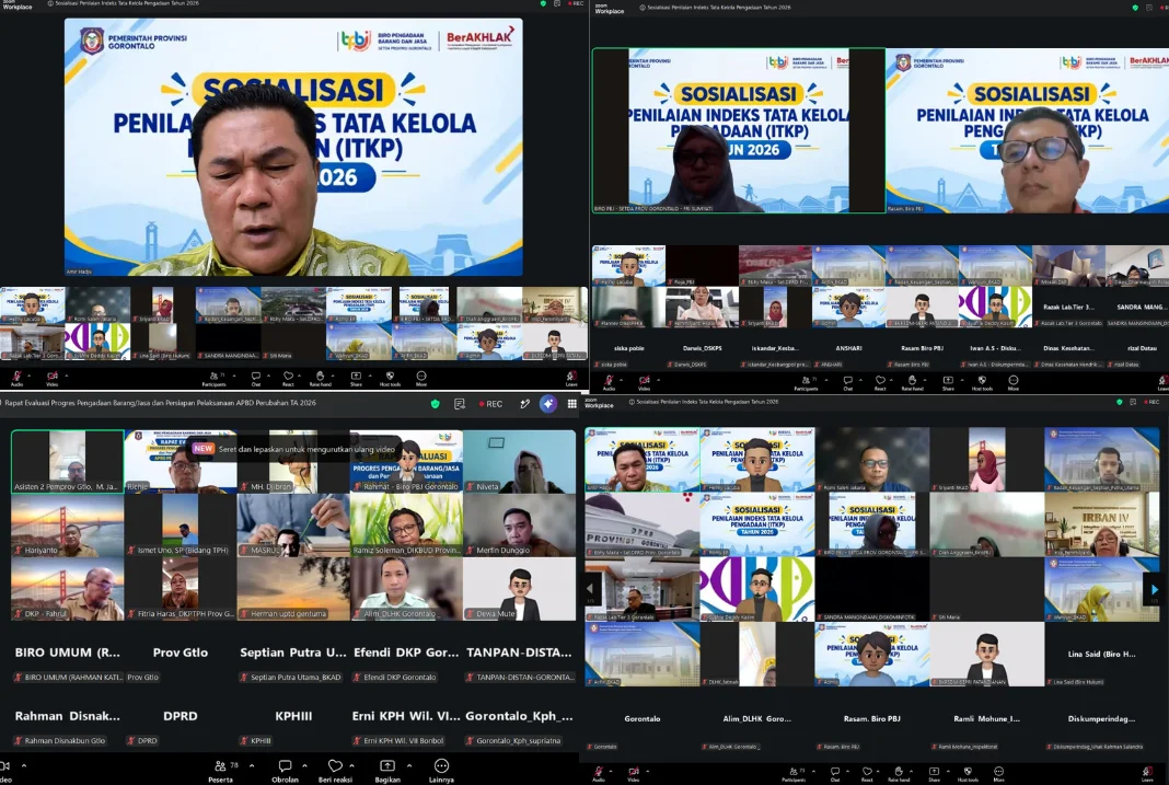 Biro Pengadaan Barang/Jasa Gorontalo Sosialisasikan Indeks Tata Kelola Pengadaan Tahun 2026