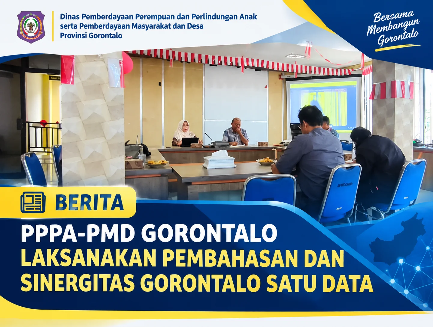 Dinas PPPA-PMD Gorontalo Dorong Penguatan Kolaborasi dan Pembentukan Forum Gorontalo Satu Data