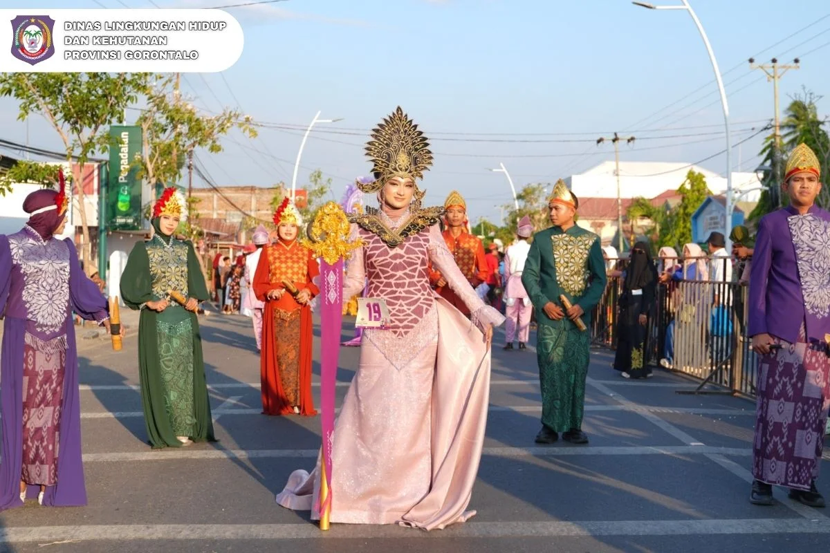 Tampilkan Harmoni Budaya dalam Balutan Karawo, DLHK Provinsi Gorontalo Meriahkan GKK 2026