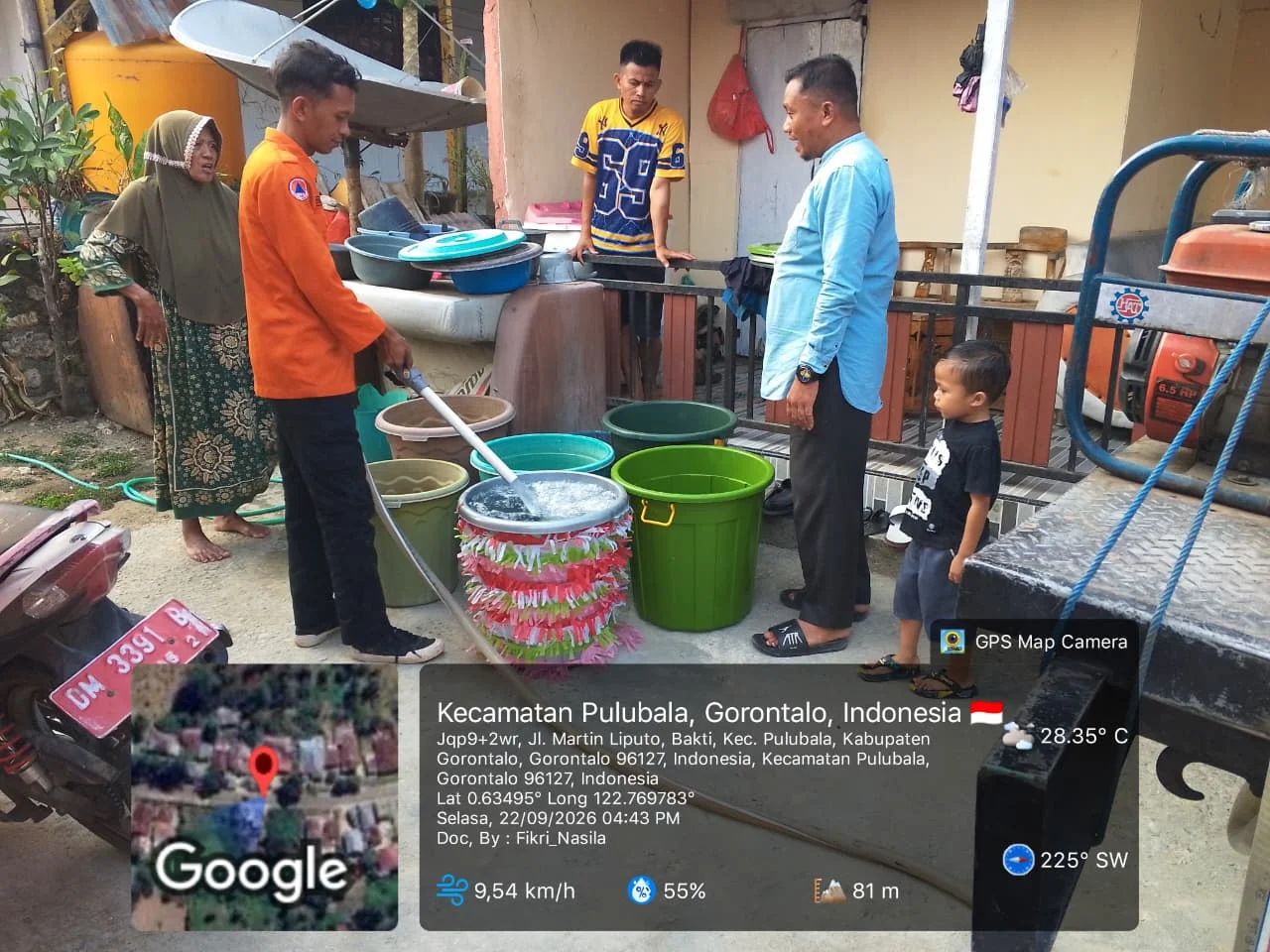 Update: BPBD Gorontalo Suplai 10 Ribu Liter Air Bersih untuk Warga Bukit Aren dan Bakti