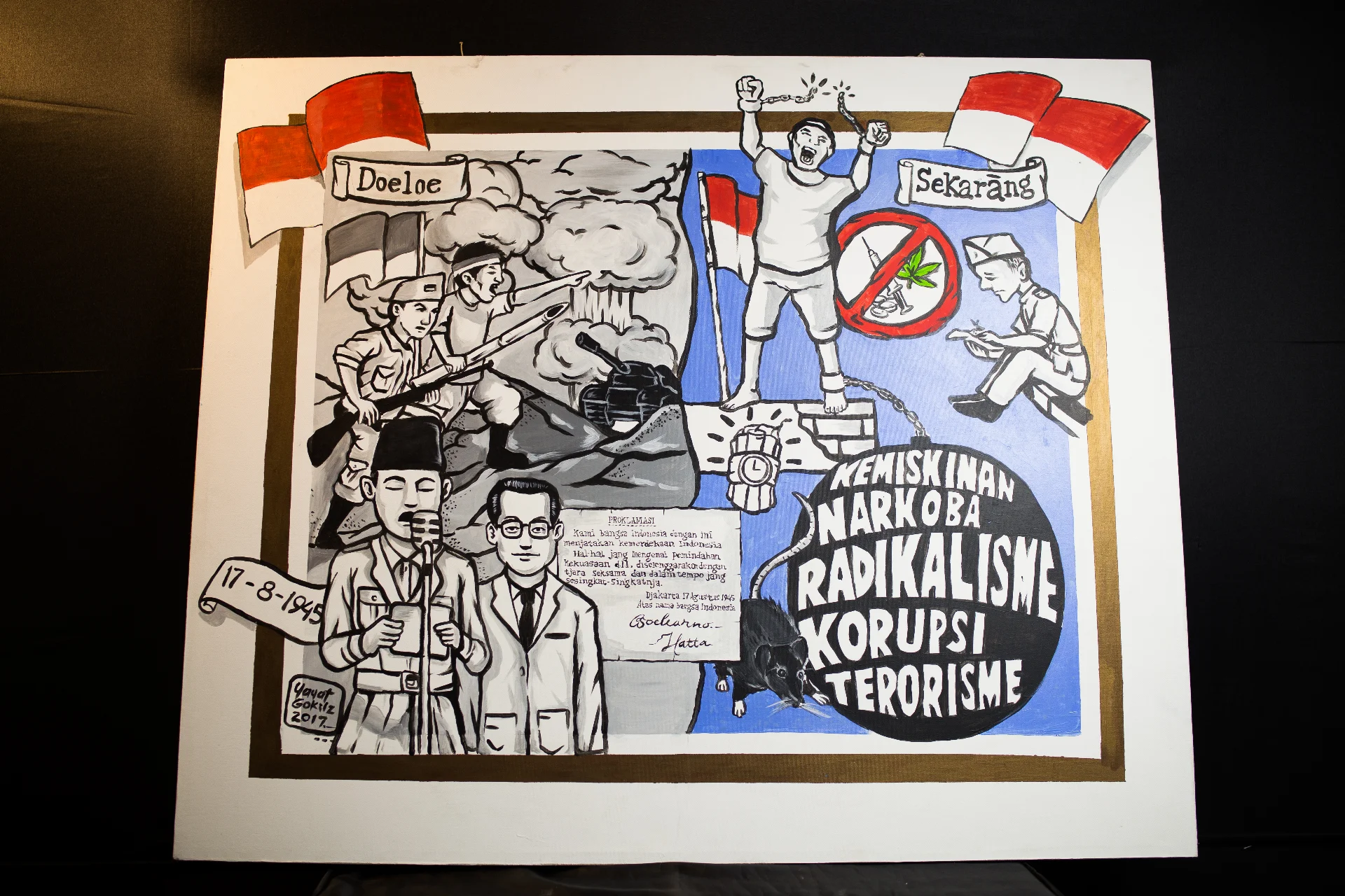 LUKISAN "PERJUANGAN DOELOE SEKARANG"