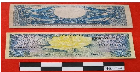 Uang Kertas 5 Rupiah Tahun 1959 Bergambar Mawar Kuning