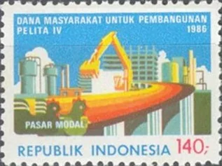 Prangko 140 Rp tahun 1986