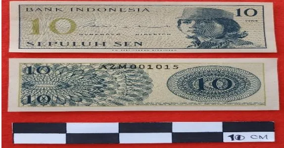 Uang Kertas 5 Sen Tahun 1964 Bergamabar Sukarelawan